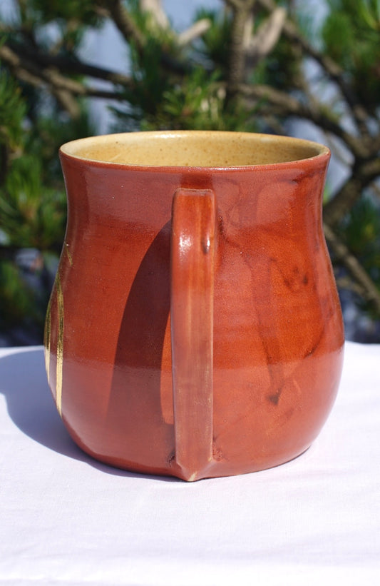 Tasse zimt Spirale 24 Karat Gold