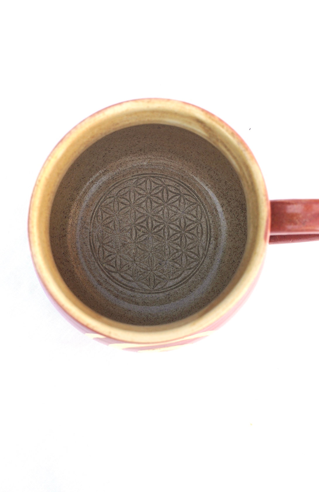 Tasse zimt Spirale 24 Karat Gold