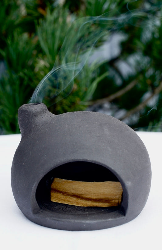 Räucherhaus mit Blume des Lebens