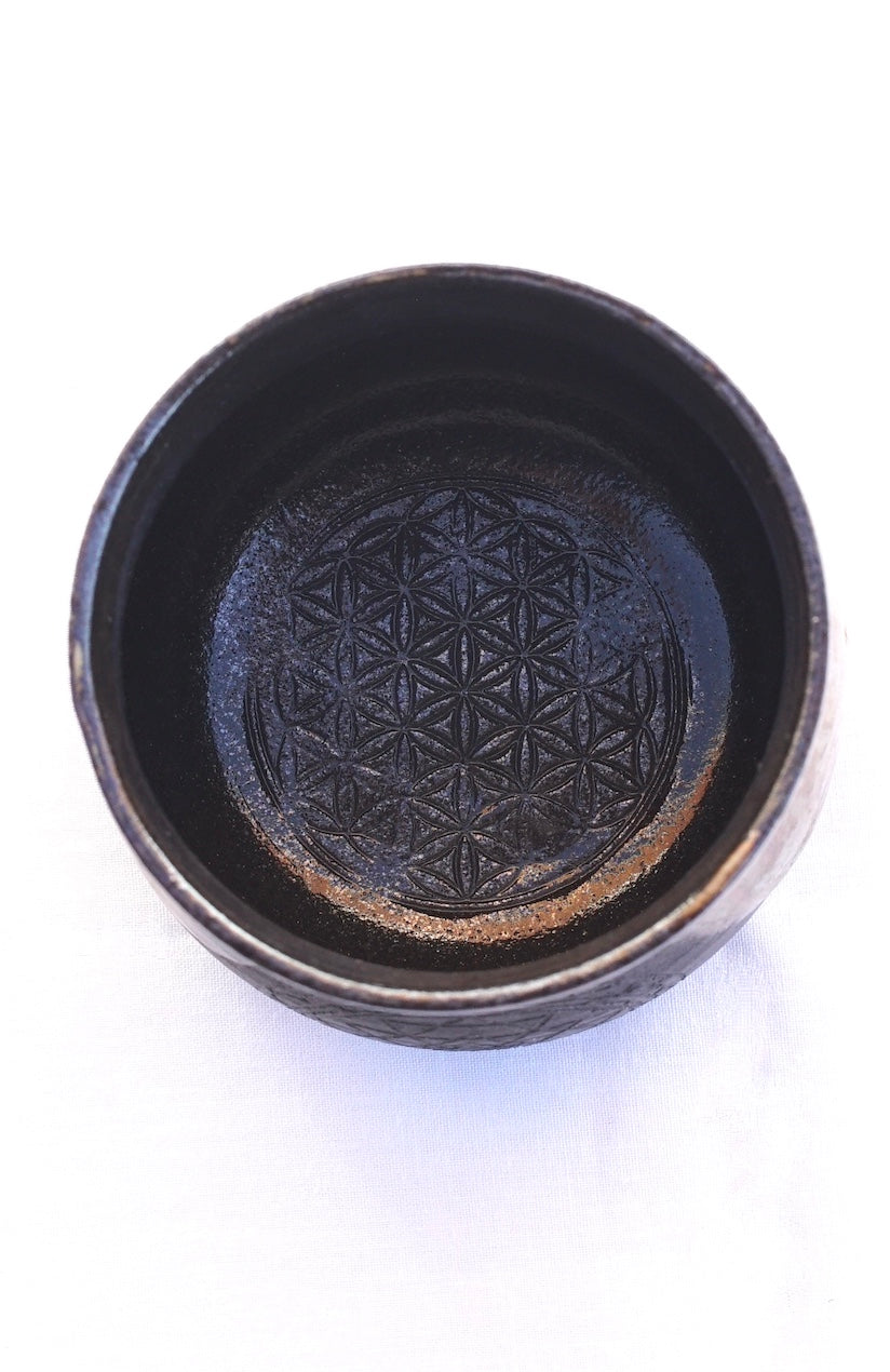 Mug cocoa ceremony with Sri Yantra