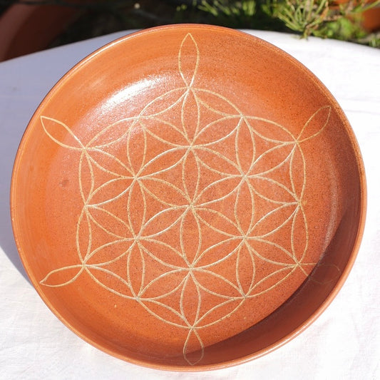 tiefer Teller / Bowl Blume des Lebens