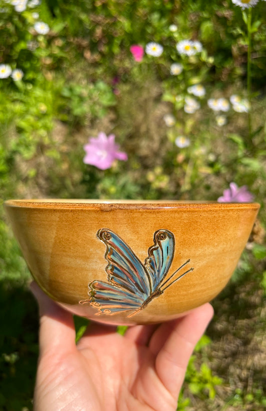 Schale Schmetterling 24 Karat Gold