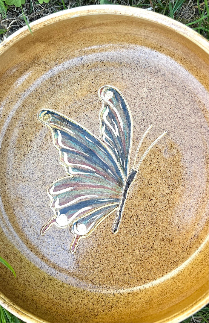 Bowl Schmetterling 24 Karat Gold