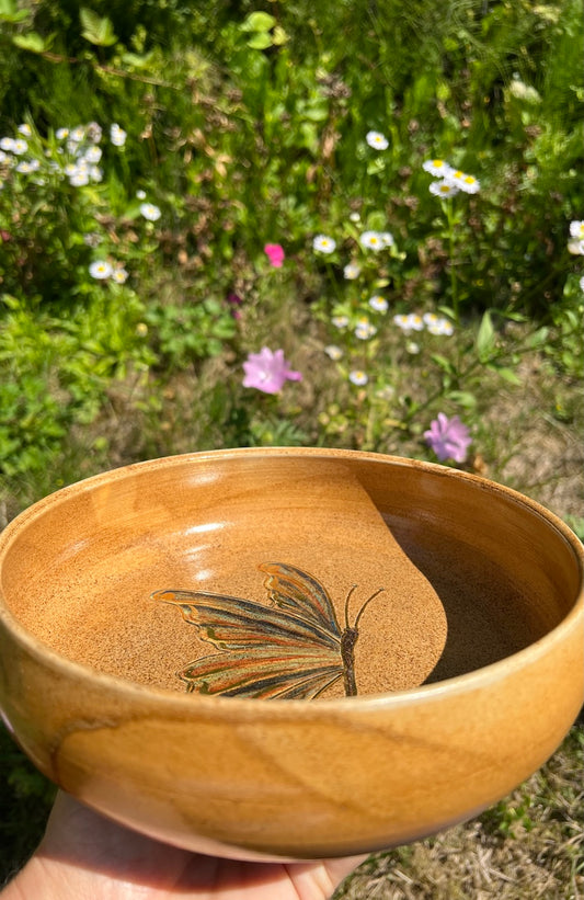 Bowl Schmetterling 24 Karat Gold