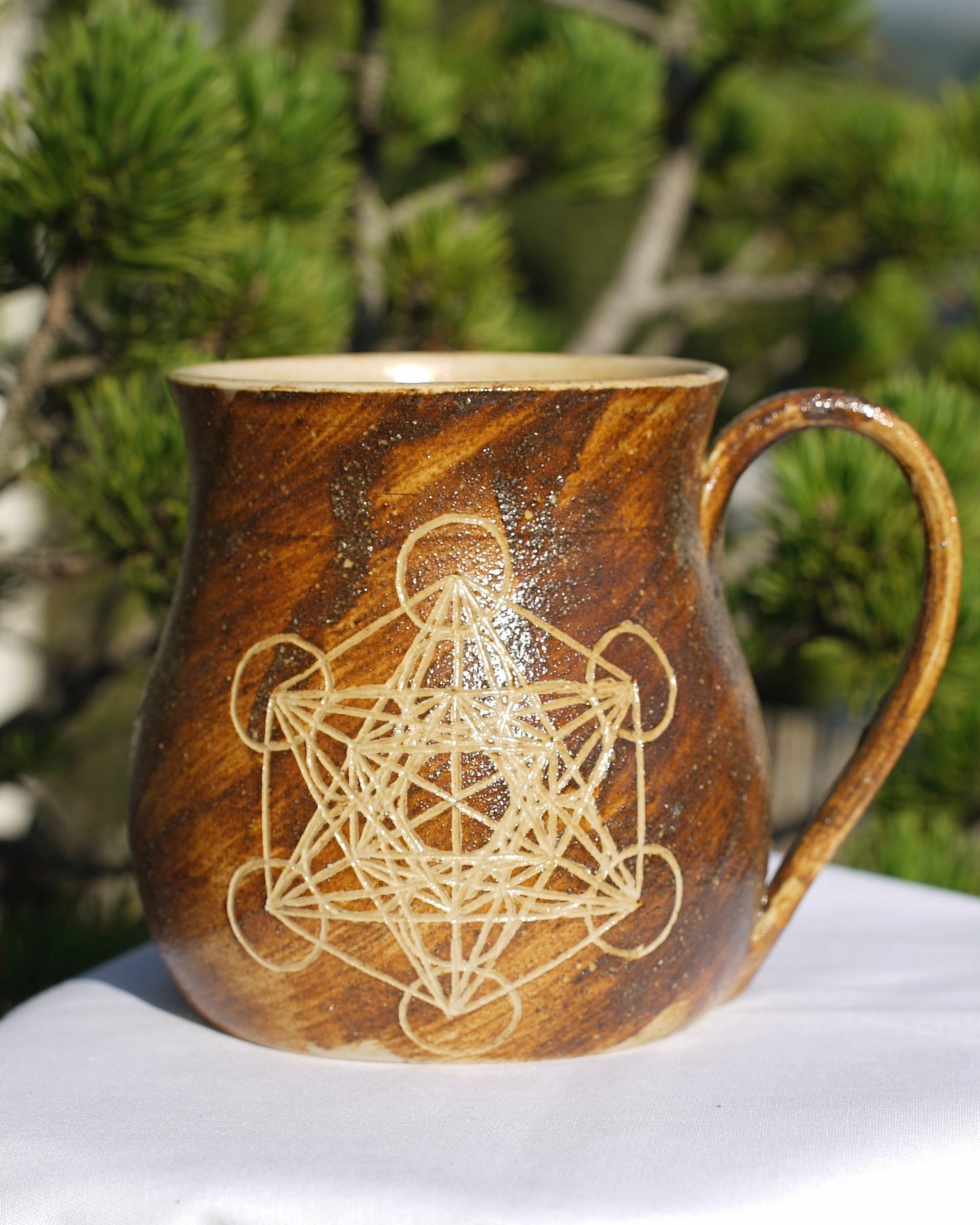 Cup of healing clay Metatron's cube