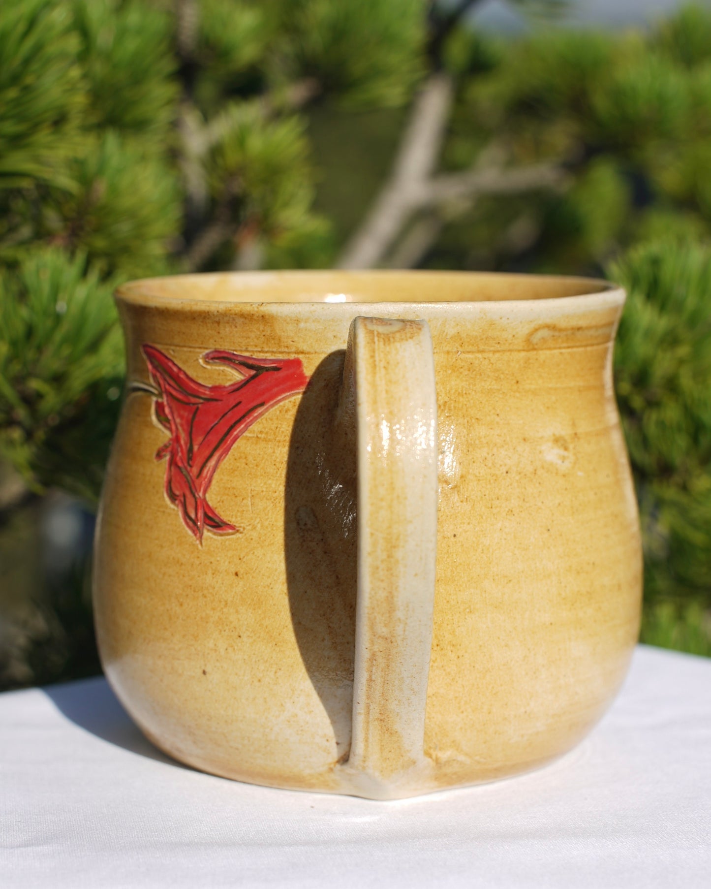 Tasse Kolibri mit Echtgold