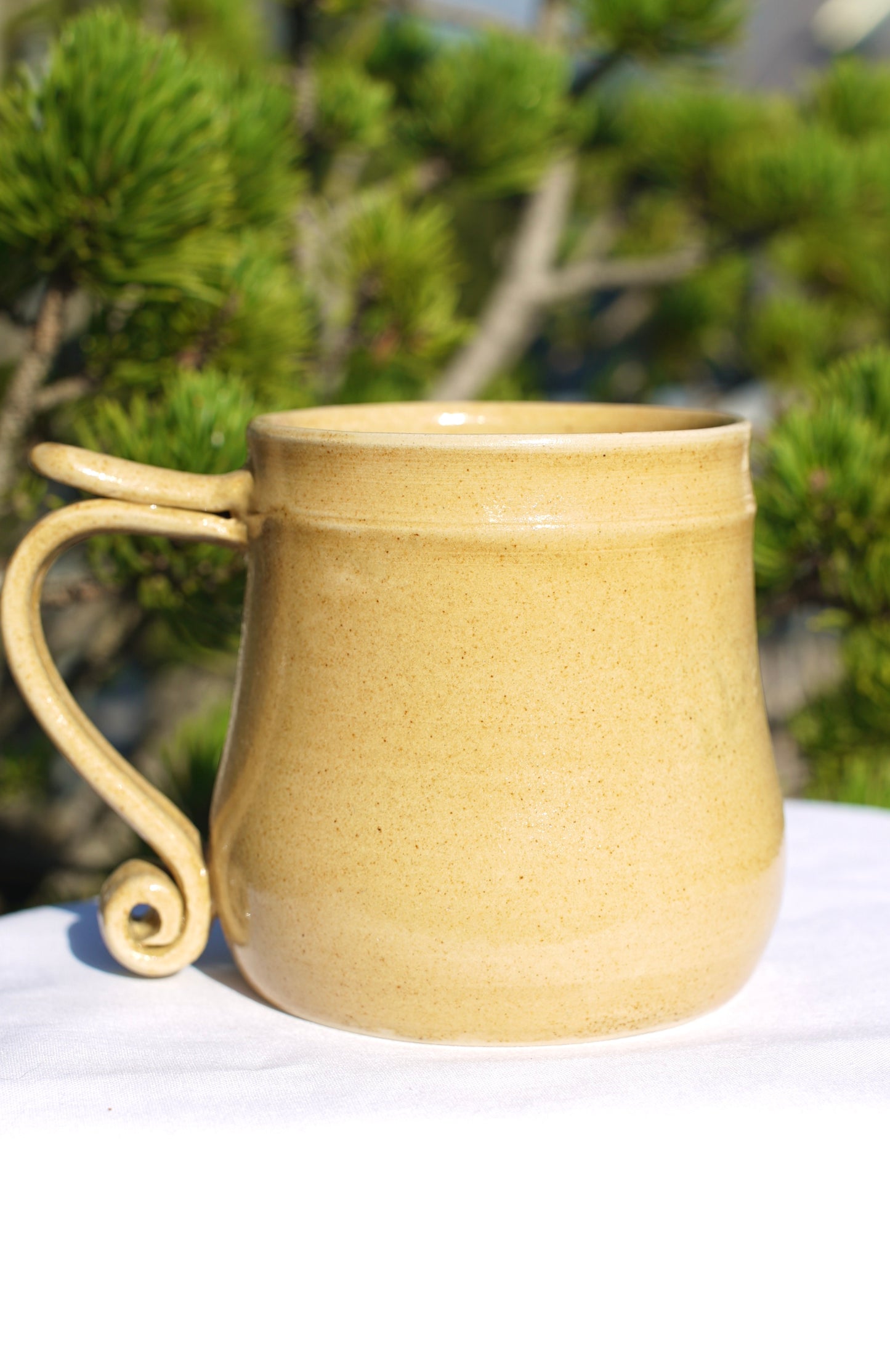 Tasse antik Metatrons Würfel blau