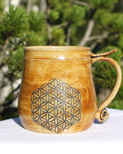 Tasse antique Fleur de vie