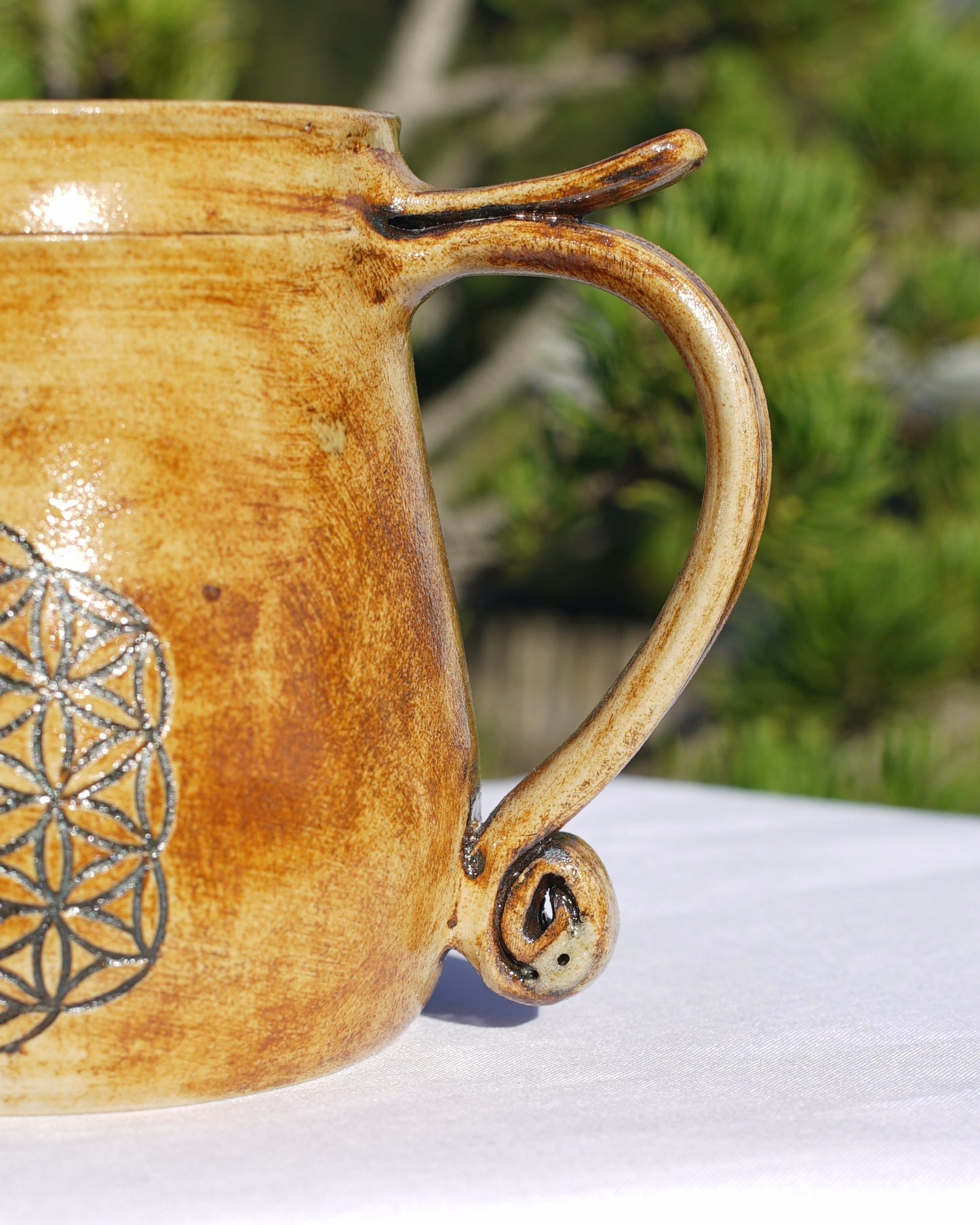 Tasse antik Blume des Lebens