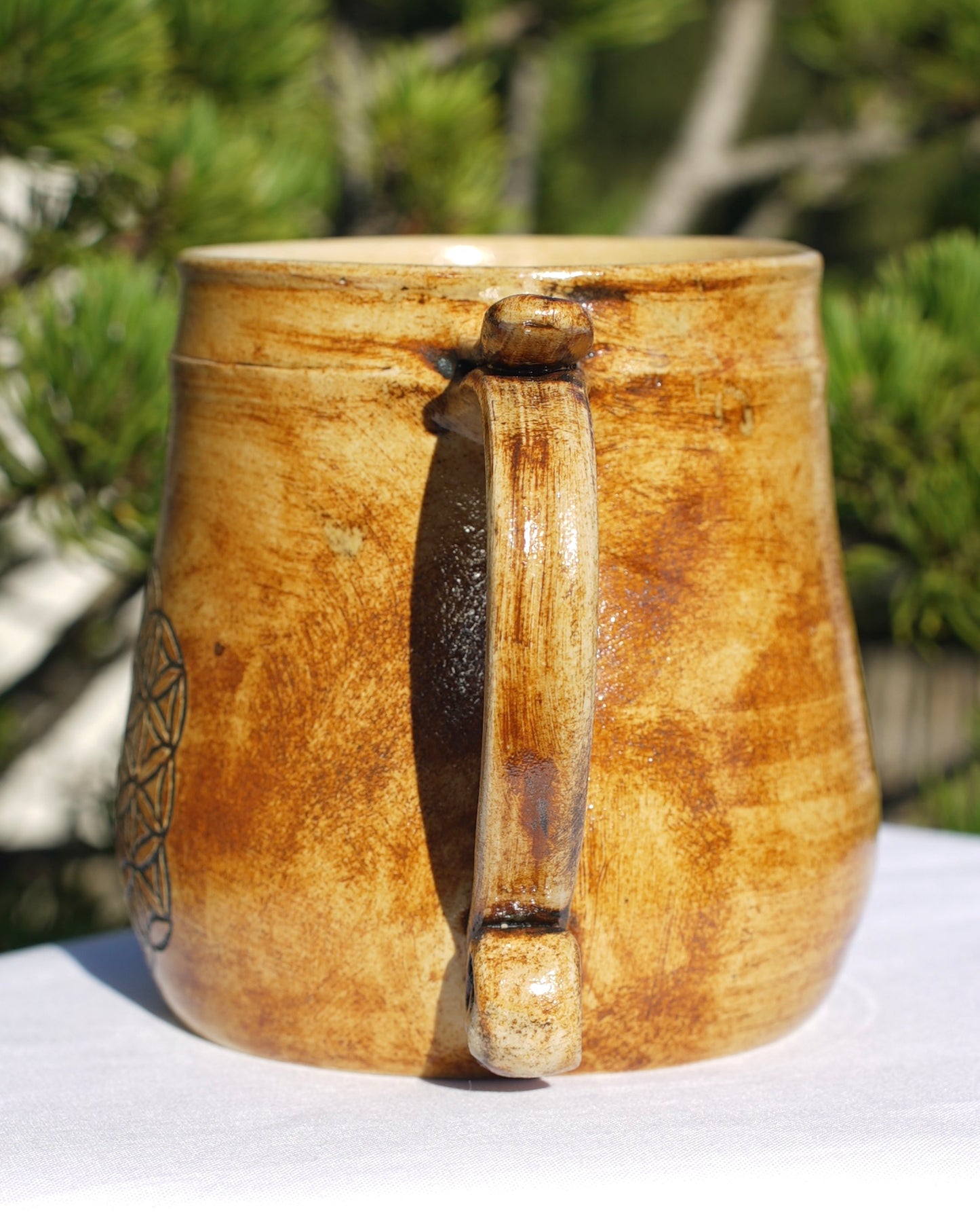 Tasse antik Blume des Lebens