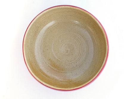 Flower of life bowl red - real gold