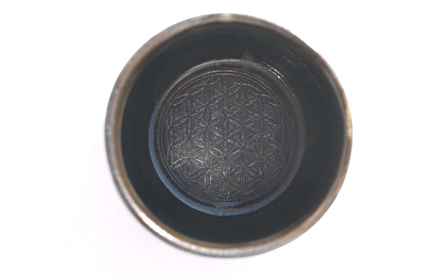 Mug cocoa ceremony with Sri Yantra