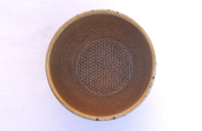Mug cocoa ceremony with torus 24 carat gold