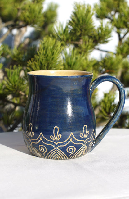 Tasse Mandala bleue