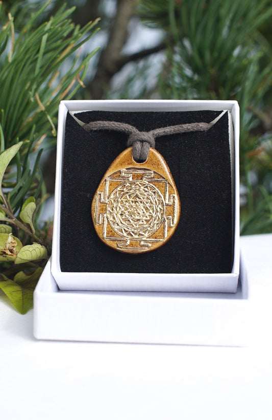 Amulette Sri Yantra en or 24 carats, bobine de Lakhovsky en cuivre véritable 2