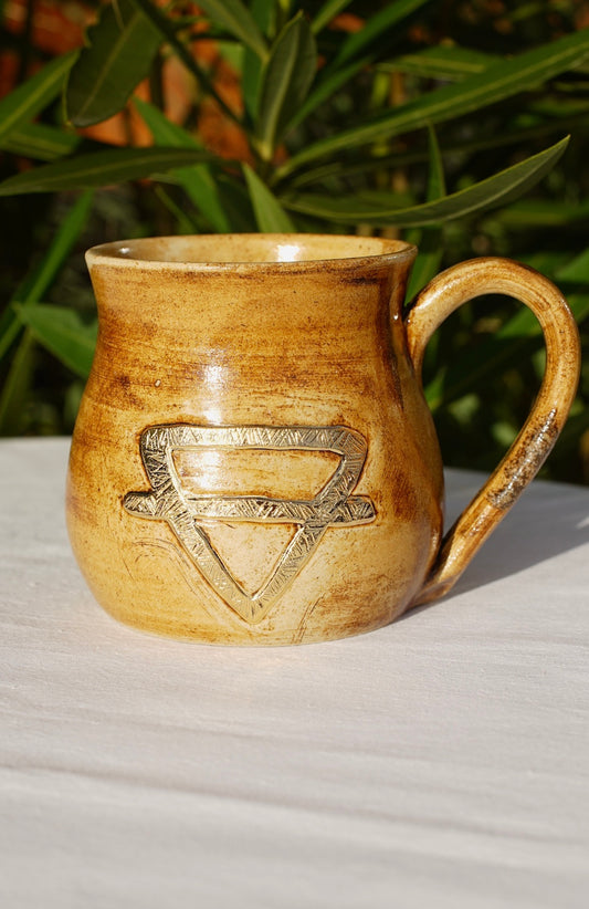 Tasse "Die Erde" 24 Karat Gold