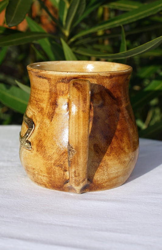 Tasse "Die Erde" 24 Karat Gold