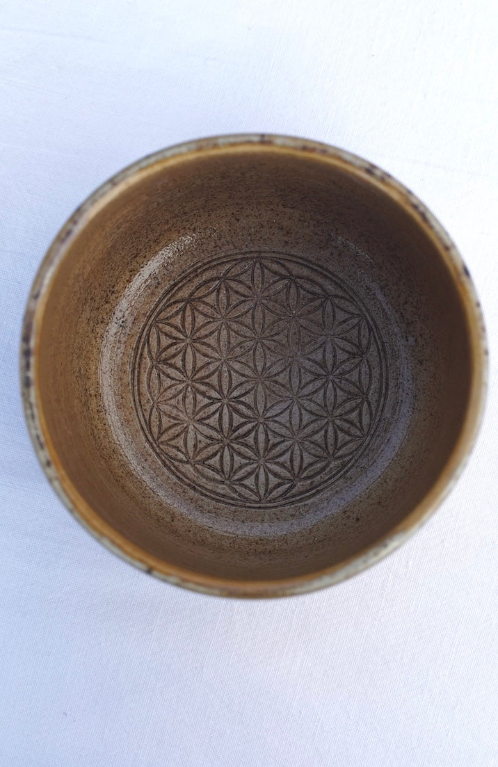 Mug cocoa ceremony with Sri Yantra 24 carat gold