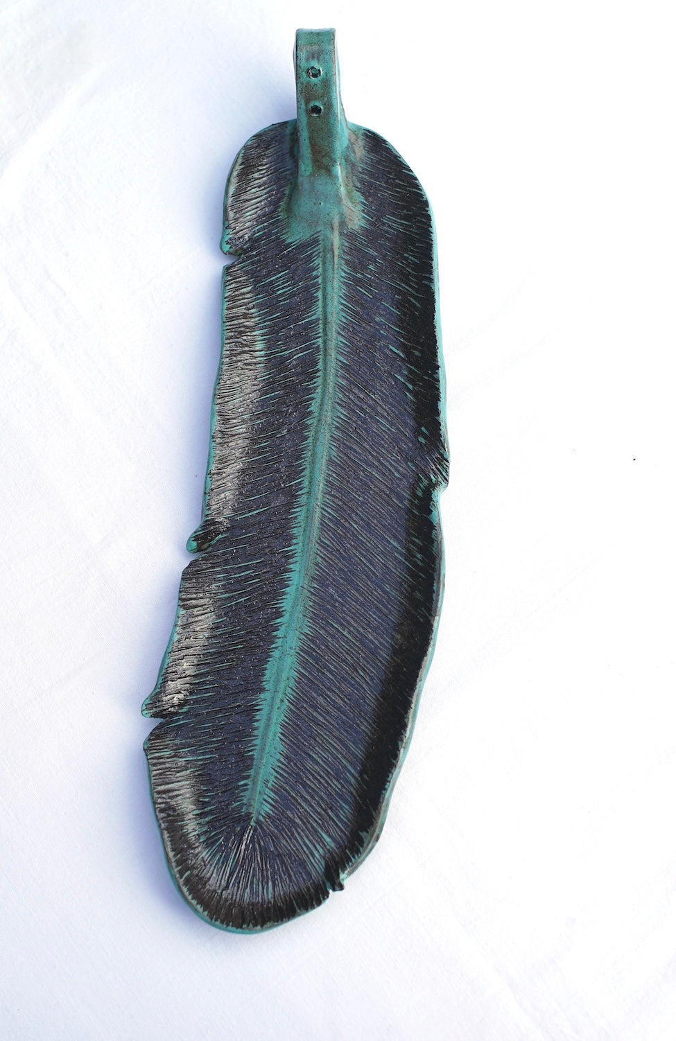 Incense feather turquoise