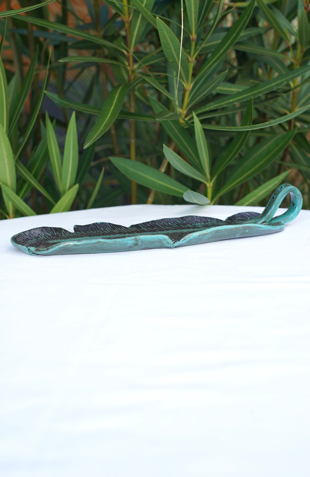 Incense feather turquoise