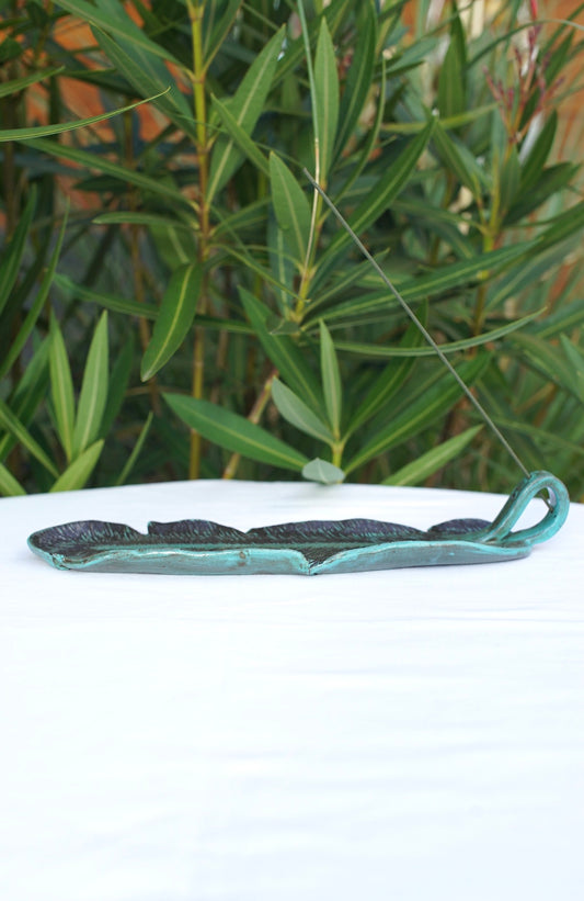 Incense feather turquoise