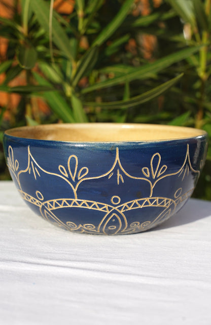 Müslischale XL-blau Mandala