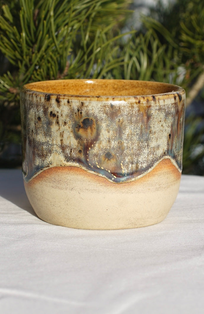 Becher Kakaozeremonie mit Metatrons Würfel 24 Karat Gold (2)