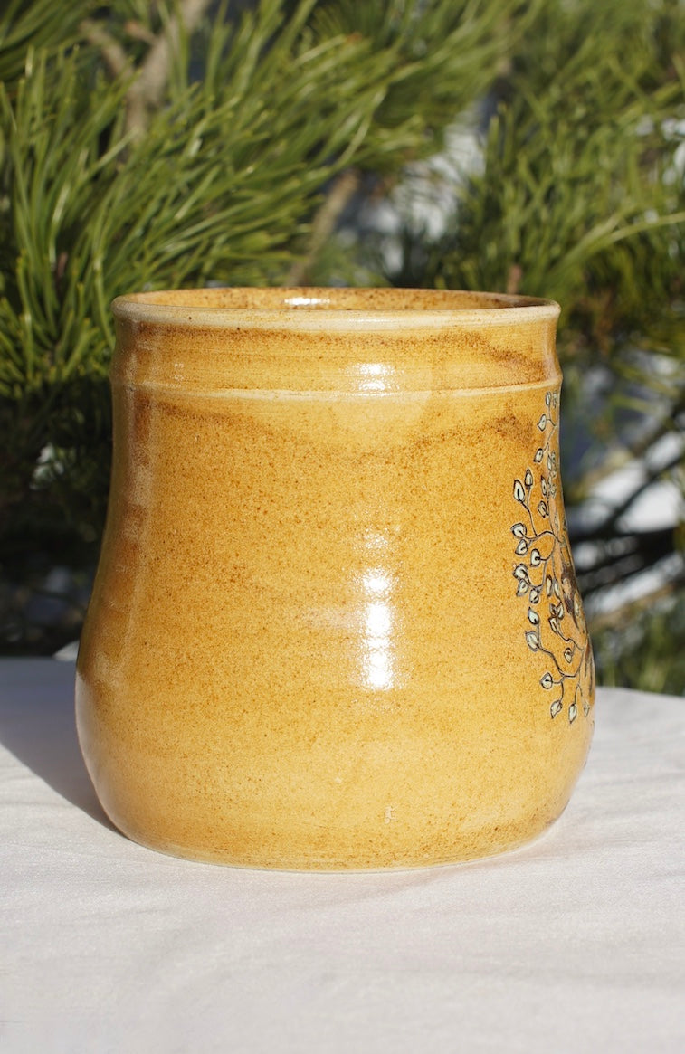 Tasse Arbre de vie antique avec terre médicinale et or