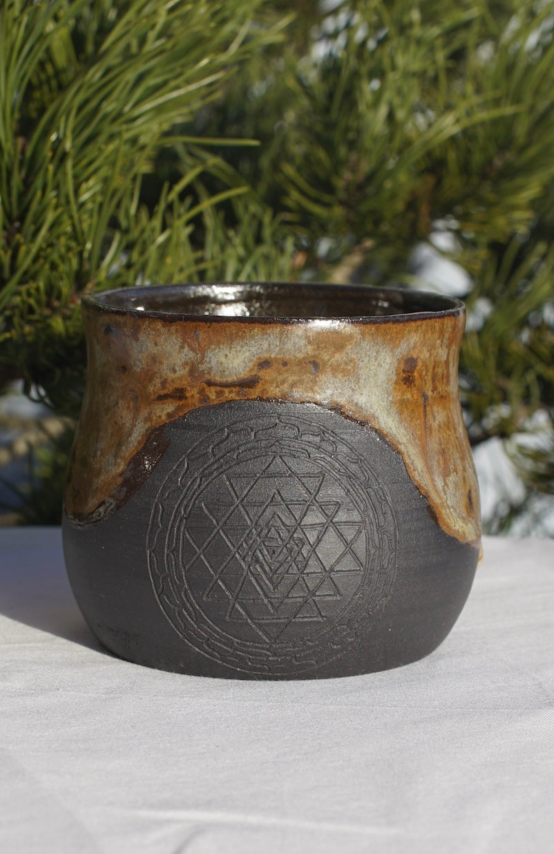 Gobelet Cérémonie du cacao avec Sri Yantra