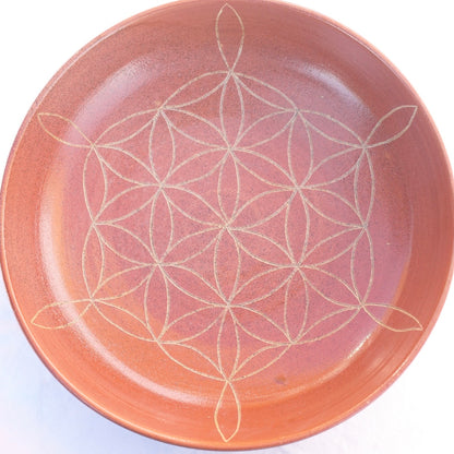 tiefer Teller / Bowl Blume des Lebens