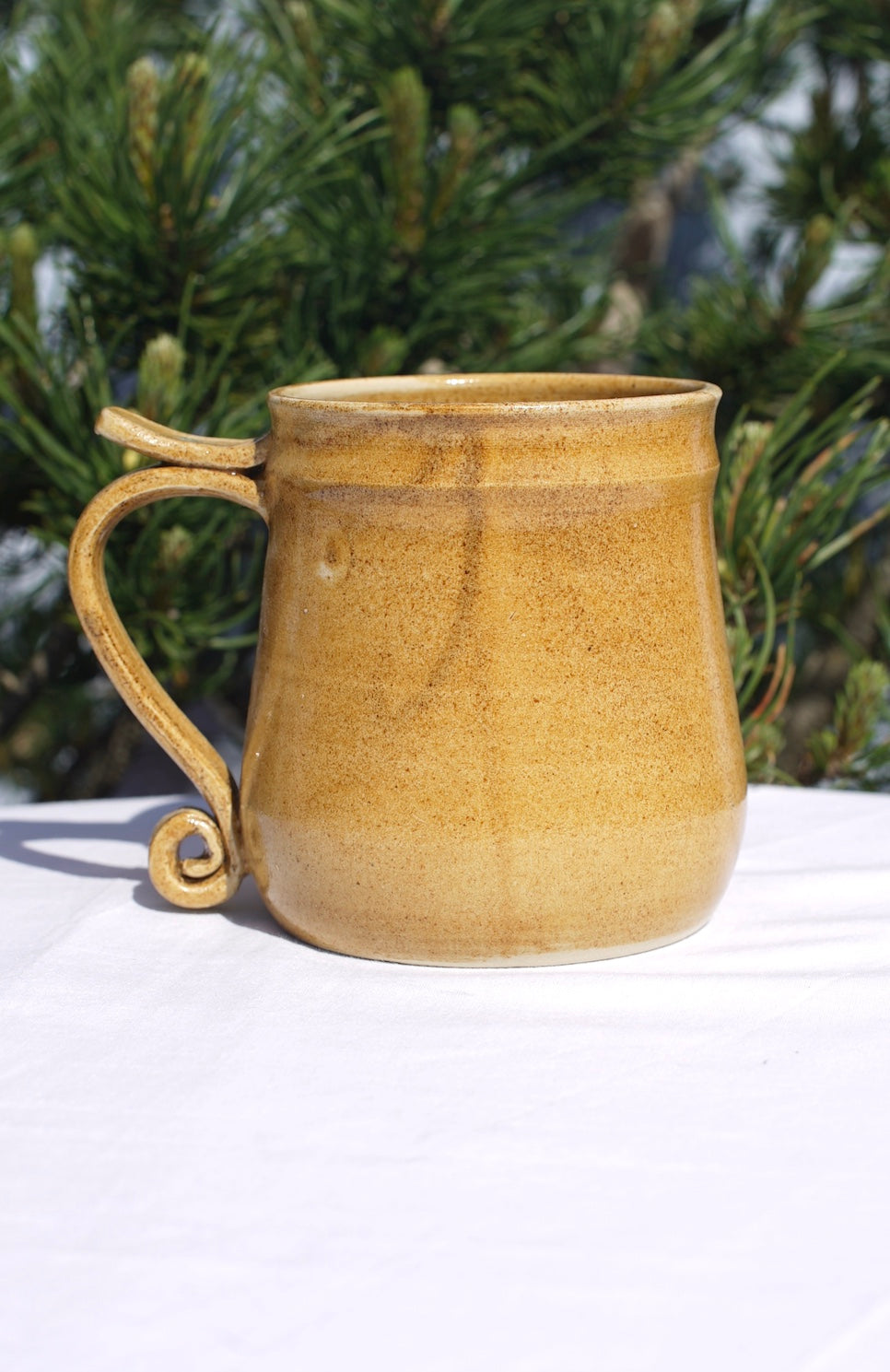 Antique tree of life cup with healing earth and gold