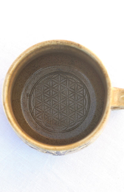 Tasse Arbre de vie antique avec terre médicinale et or
