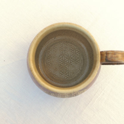 Tasse Heilerde Blume des Lebens