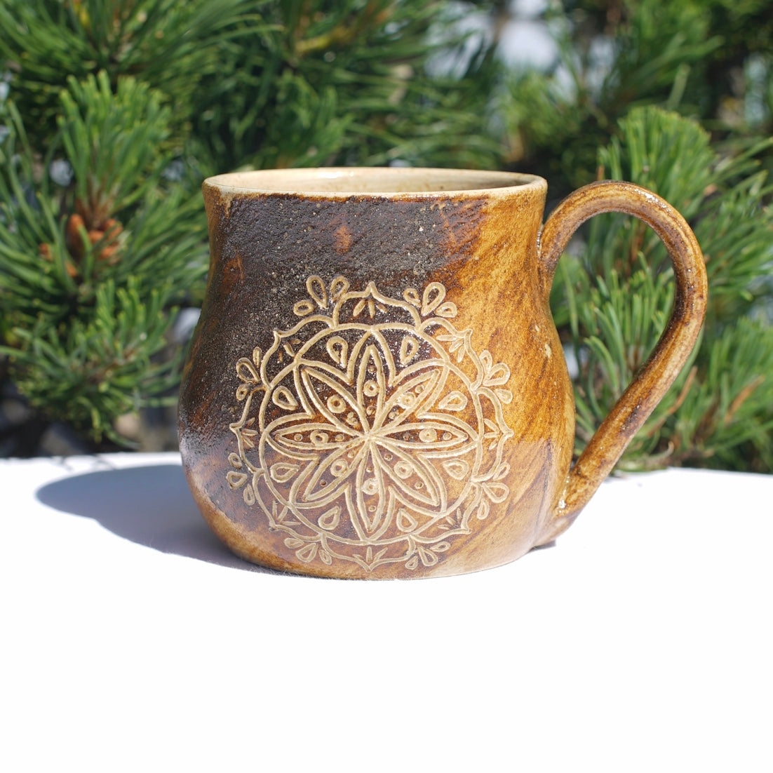 Cup of Mandala healing clay