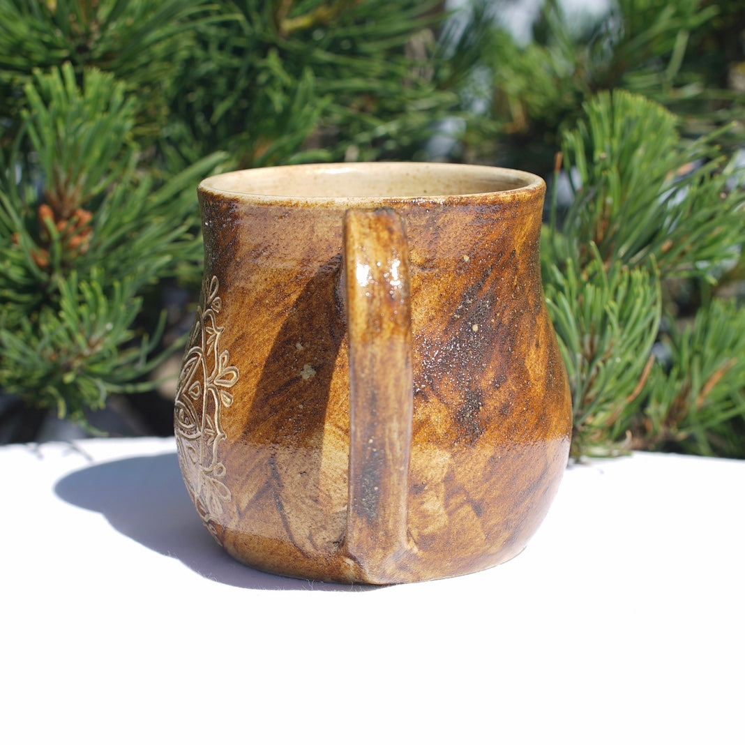 Cup of Mandala healing clay