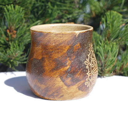 Tasse d'argile Mandala