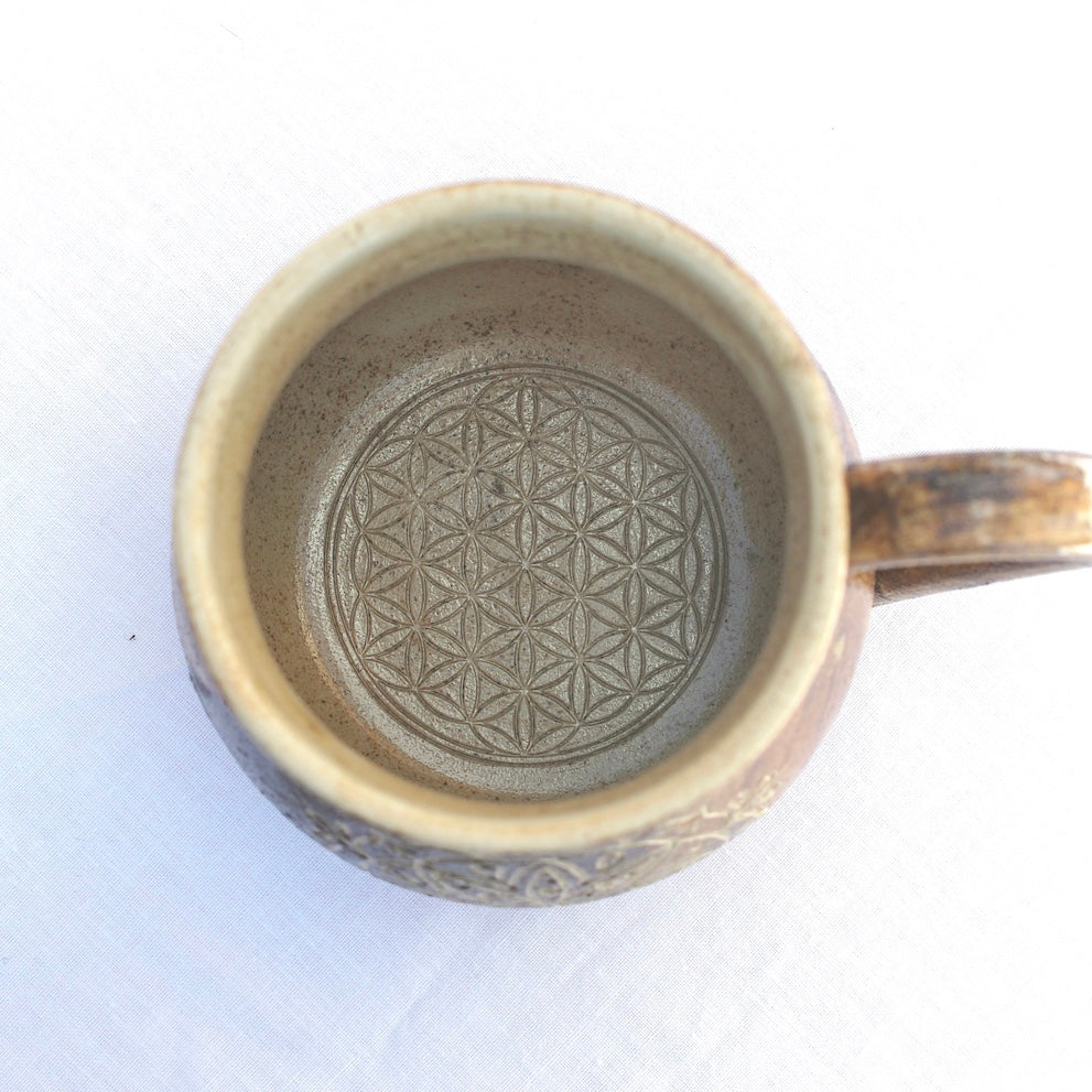 Cup of Mandala healing clay