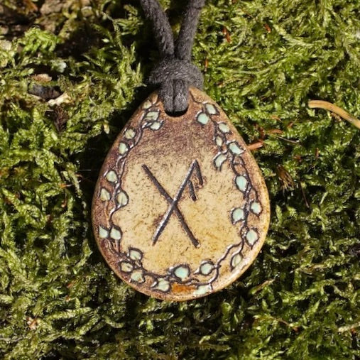 Amulett Binderune "Gibu Auja" (Schutz und Glück)