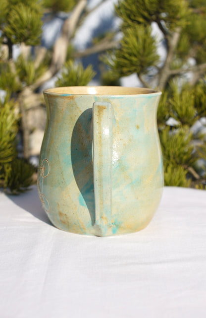 Tasse jade Metatrons Würfel