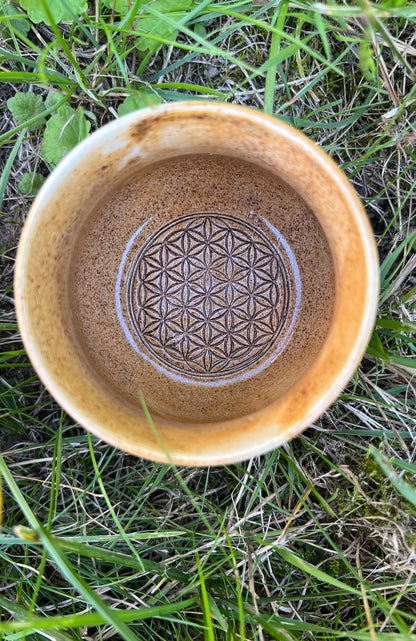 Becher Schmetterling 24 Karat Gold