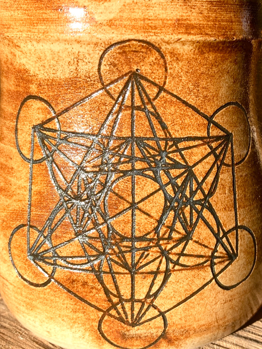 Cup antique Metatrons cube