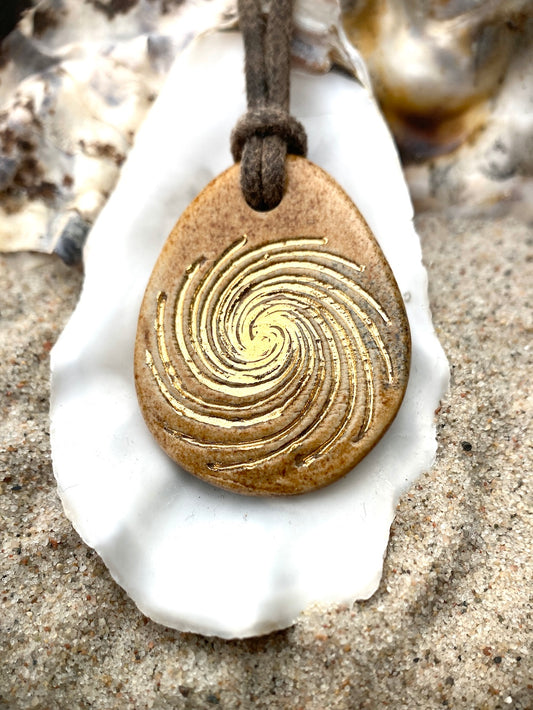 Amulett Spirale- Echtgold