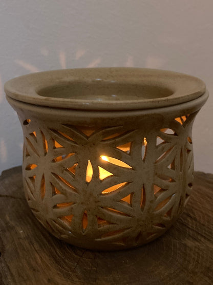 Aromaöl-Lampe "Blume des Lebens"